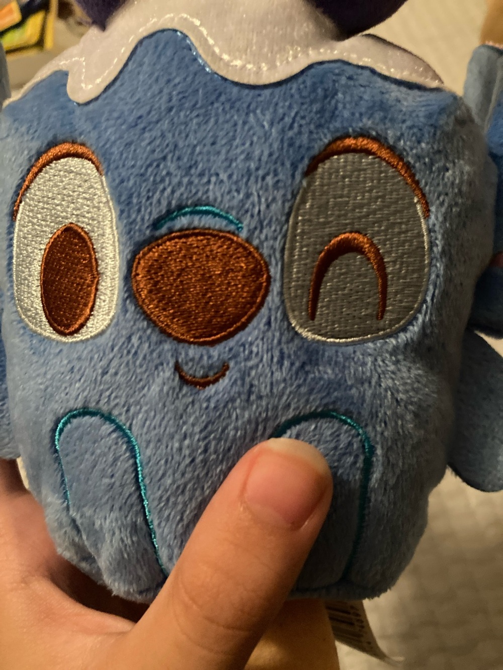 Blue Plush Popsicle Stuffed Animal - Cute Winking Character scented - Picture 5 of 7